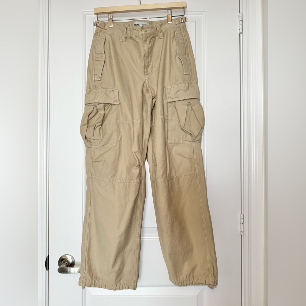 Aritzia TNA Surplus Division Supply Cargo Pants in beige, size 4 - Picture 7 of 15
